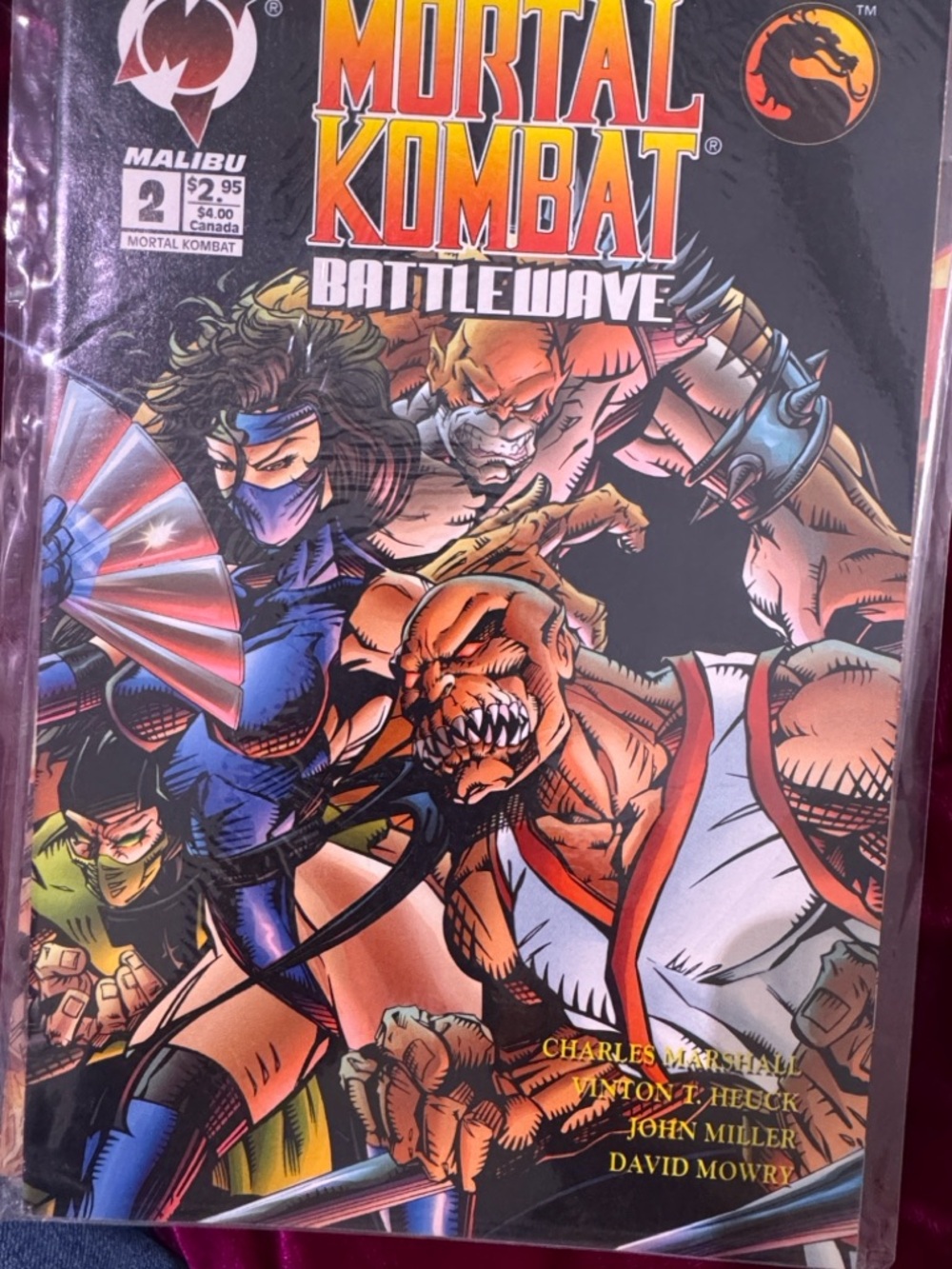 Malibu Mortal Kombat Battlewave Comic Book #2.
